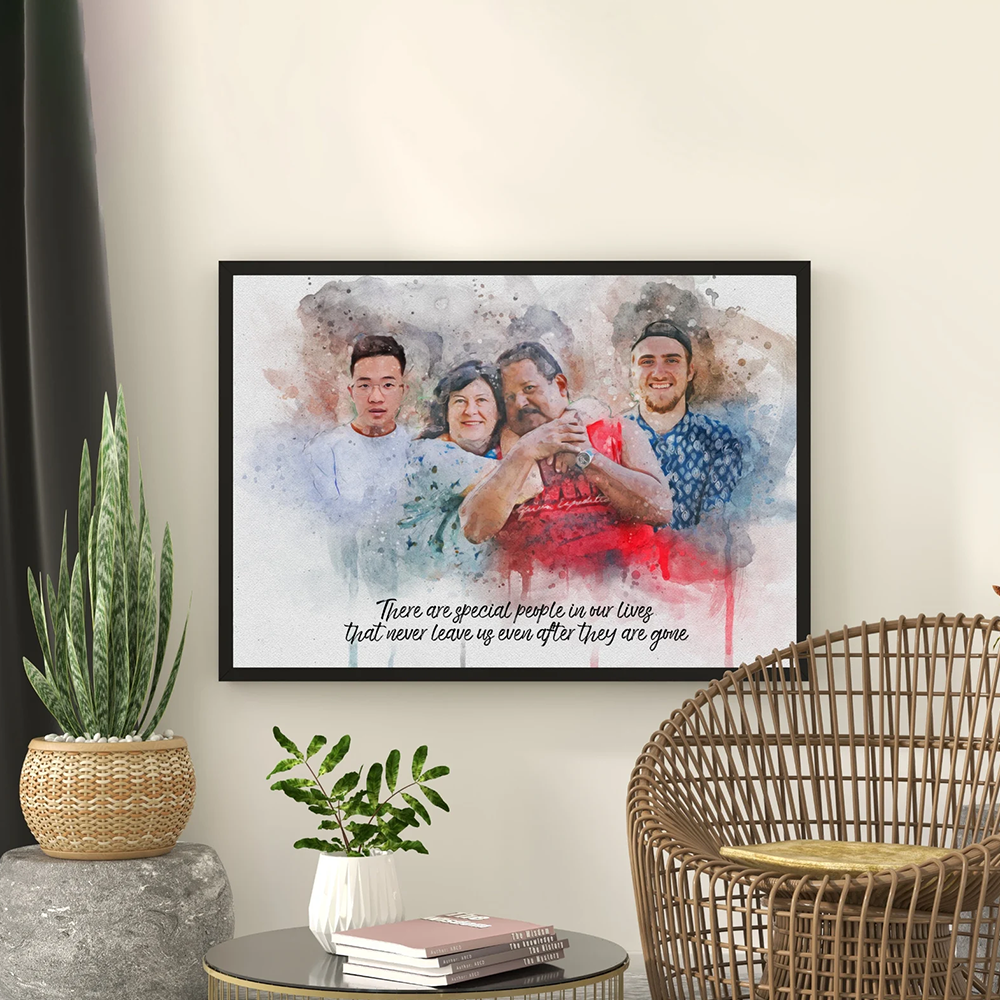 Custom Merge Photo Memorial Gift - Add Loved Ones to Pictures for Dad and Mom