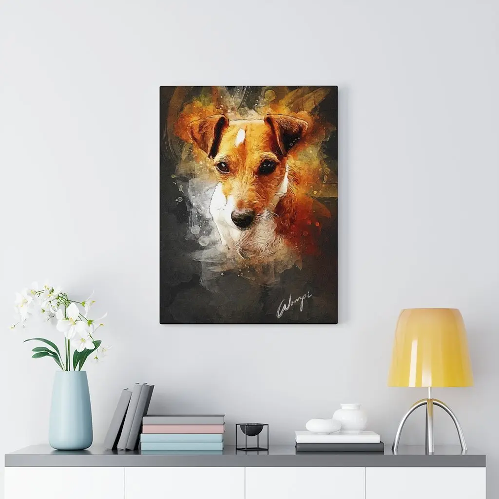 Personalized Pet Portrait – Custom Watercolor Painting from Photo | Dog Portrait for Pet Loss