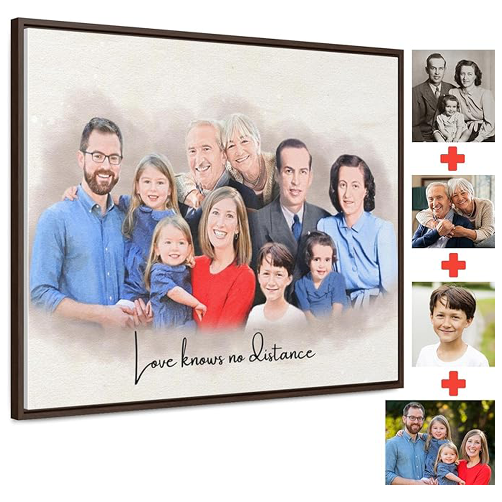 Custom Family Portrait | Add Loved Ones to Painting | Memorial Portrait from Photo