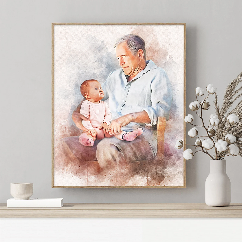 Custom Family Portrait | Add Loved Ones to Painting | Memorial Portrait from Photo