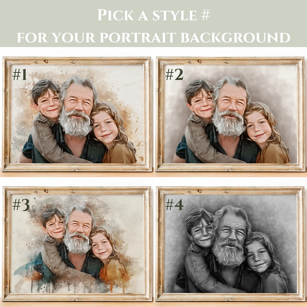 Custom Family Portrait | Add Loved Ones to Painting | Memorial Portrait from Photo