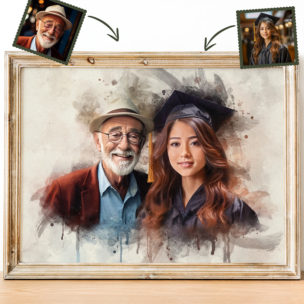 Custom Family Portrait | Add Loved Ones to Painting | Memorial Portrait from Photo