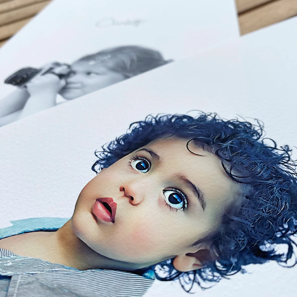 Custom Children Portrait from Photo | Personalized Child & Family Portrait