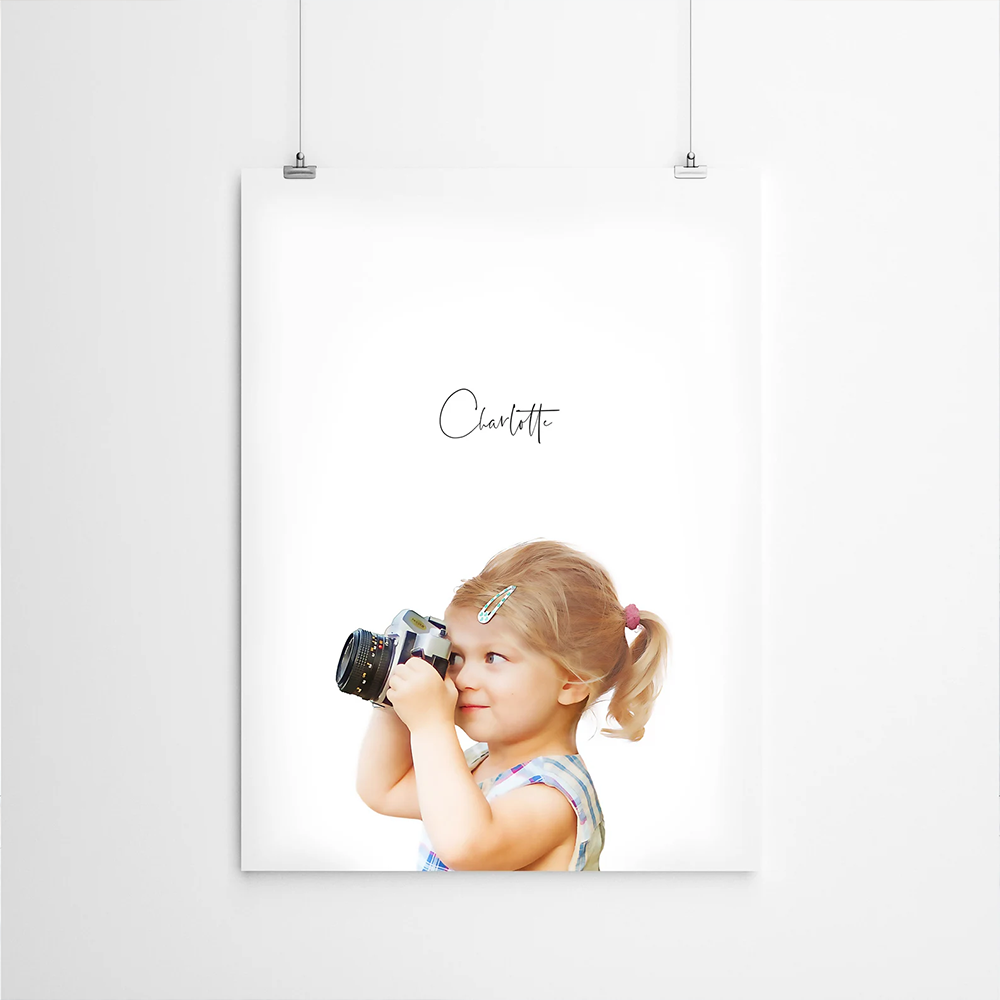 Custom Children Portrait from Photo | Personalized Child & Family Portrait